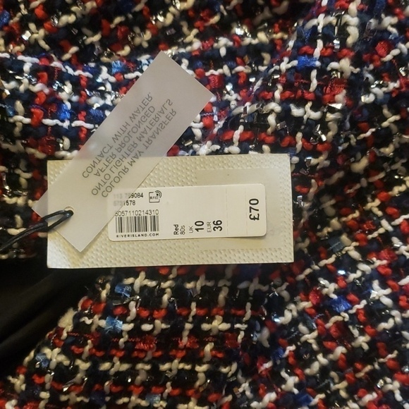 River ISLAND multicolor jacket/blazer  size 6 - Picture 6 of 10